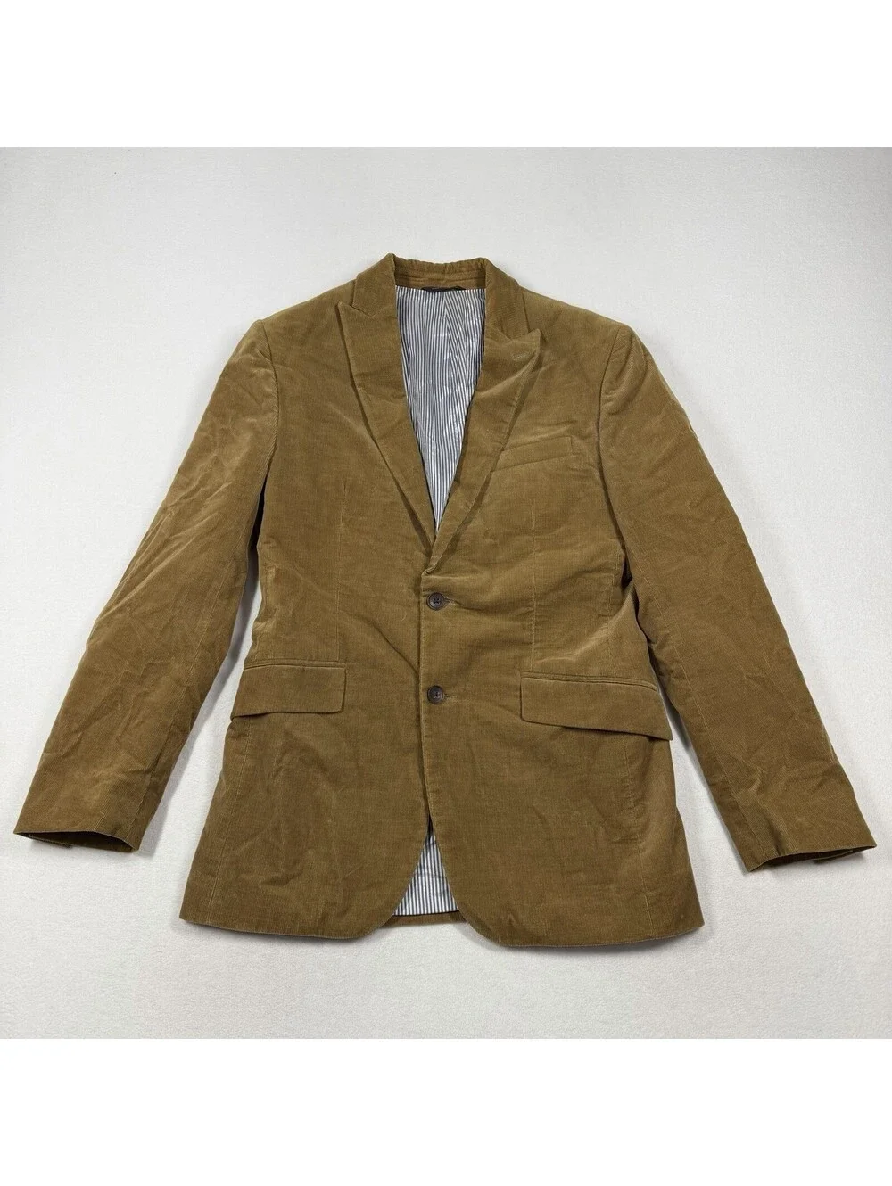 Banana Republic Blazer Mens 38R Corduroy Jacket Sport Coat Duca Visconti Brown